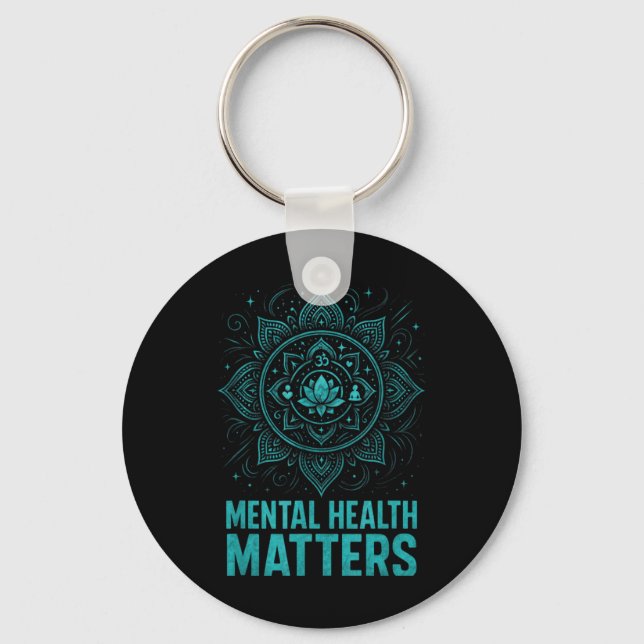 Mental Health S End Stigma Awareness  Key Ring (Front)