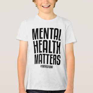 Mental Health S End The Stigma Mental Health Aware Tri-Blend Shirt