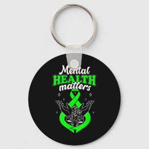 Mental Health S Flowers Awareness Women  Key Ring