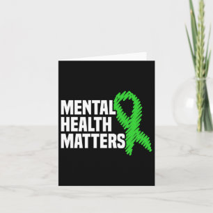 Mental Health S Green Ribbon Mental Health Awarene Card