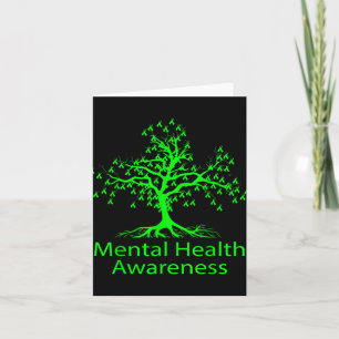 Mental Health S Green Ribbon Mental Health Awarene Card