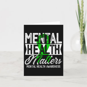 Mental Health S Green Ribbon Mental Health Awarene Card