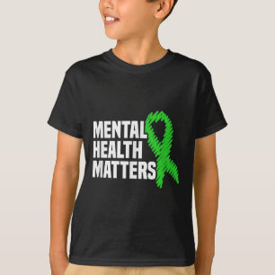 Mental Health S Green Ribbon Mental Health Awarene T-Shirt
