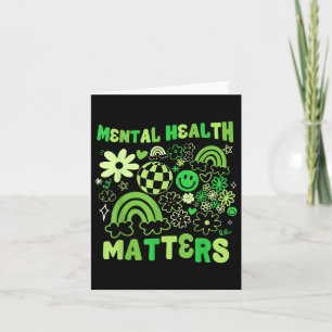 Mental Health S Groovy Floral Mental Health Awaren Card