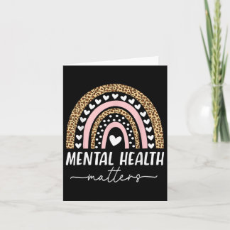 Mental Health S Human Brain Illness Awareness Rain Card