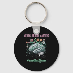 Mental Health S Human Brain Illness Awareness Supp Key Ring
