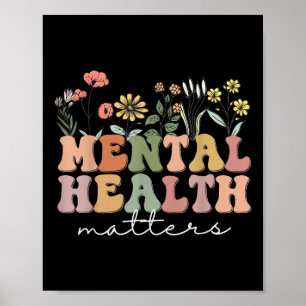Mental Health S Human Brain Illness Awareness Wome Poster