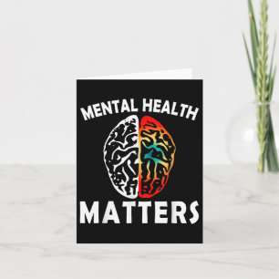 Mental Health S Human Brain Mental Health Awarenes Card