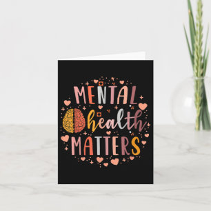Mental Health S Human Brain Mental Health Awarenes Card