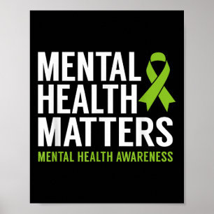Mental Health S Men Women Kids Mental Health Aware Poster