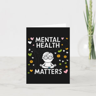 Mental Health S Mindful Meditation Art Sticker Card