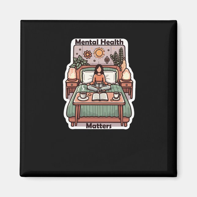 Mental Health S - Positive Affirmation Daily Medit Magnet (Front)