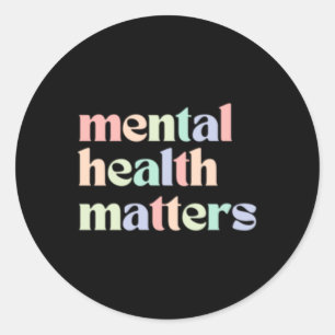 Mental Health S Quote Mixed Pastel Rainbow Sticker