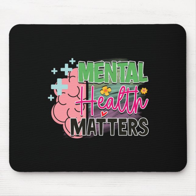 Mental Health S Sticker1  Mouse Pad (Front)