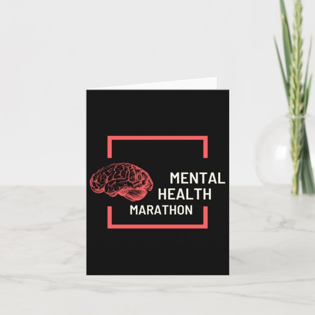 Mental Health S Sticker20  Card (Front)