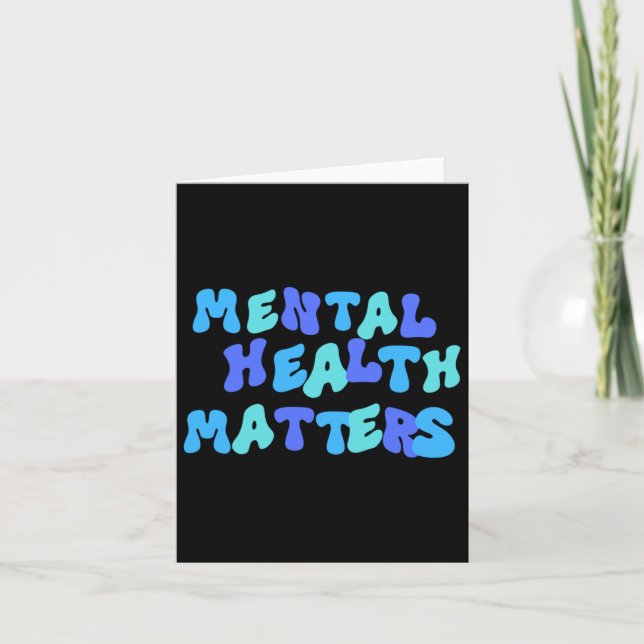 Mental Health S Sticker33  Card (Front)