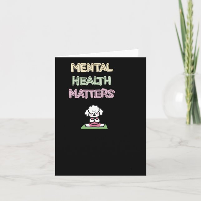 Mental Health S Sticker36  Card (Front)