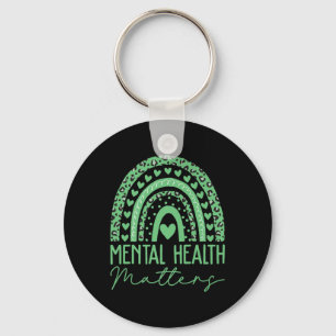 Mental Health S We Wear Green Mental Health Awaren Key Ring