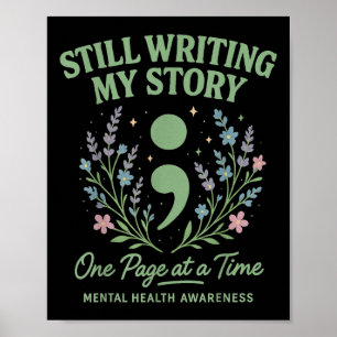 Mental Health S We Wear Green Mental Health Awaren Poster