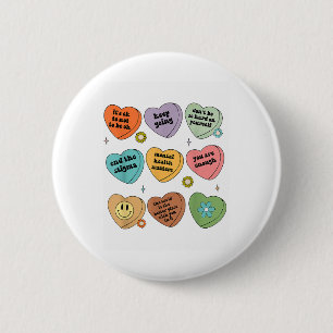 Mental Health S You Are Enough Self Care Awareness 6 Cm Round Badge