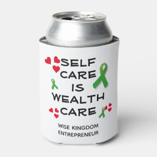 Mental Health SELF CARE IS WEALTH CARE Christian Can Cooler