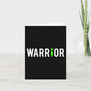 Mental Health Semi Colon Warrior Design Gift For S Card