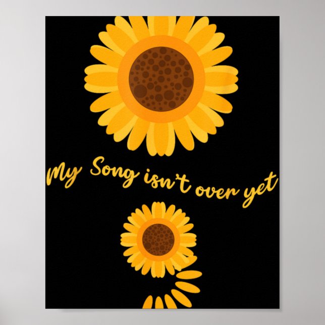 Mental Health Semicolon Sunflower Suicide Preventi Poster (Front)