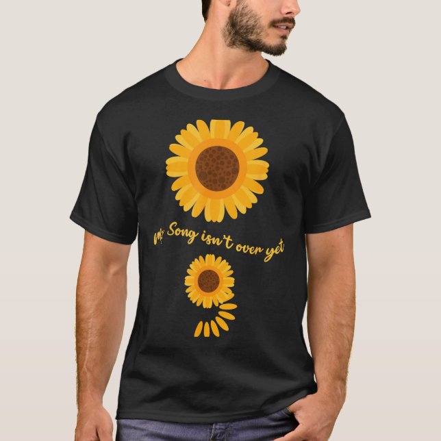 Mental Health Semicolon Sunflower Suicide Preventi T-Shirt (Front)