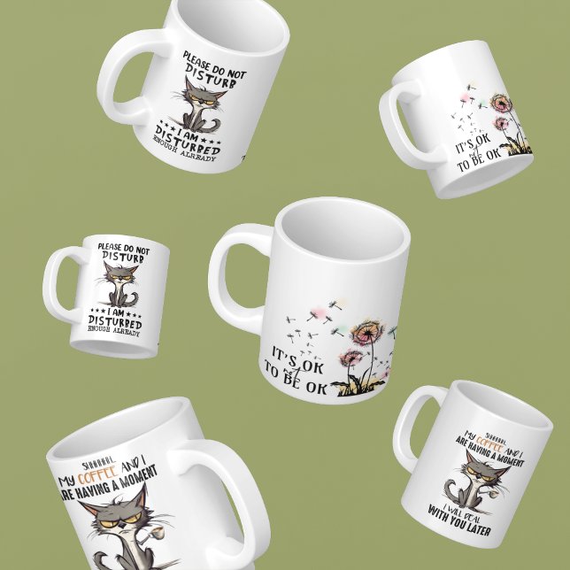 Mental Health Simulated by Cat Jokes Coffee Mug (Creator Uploaded)