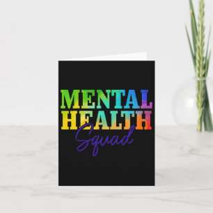 Mental Health Squad Mental Health Awareness Month  Card