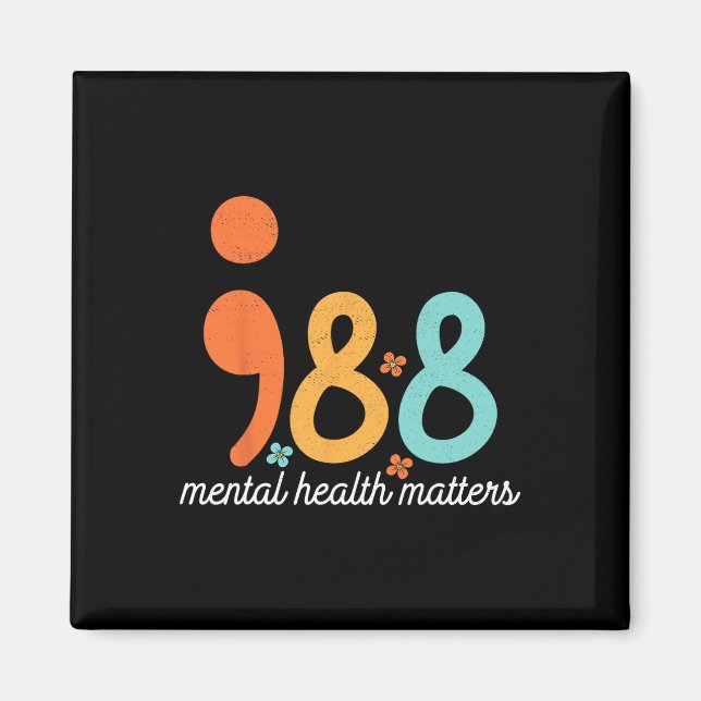 Mental Health Suicide Prevention Awareness Support Magnet (Front)