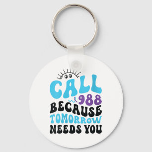 Mental Health Support 988 Suicide Prevention Week  Key Ring