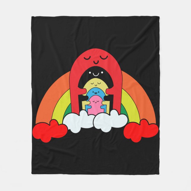 Mental Health Support Fleece Blanket (Front)