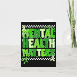 Mental health support squad preppy motivational Me Card