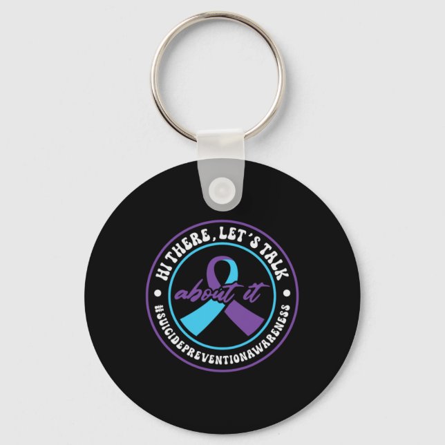 Mental Health Suprt 988 Suicide Prevention Week  Key Ring (Front)