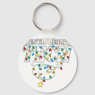 Mental Health Tech Christmas Psychiatric Technolog Key Ring