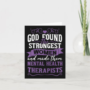 Mental Health Therapist Mental Health Awareness Card