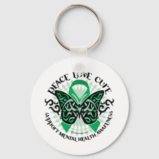 Mental Health Tribal Butterfly Key Ring