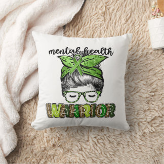 Mental health warrior cushion
