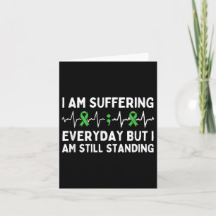 Mental Health Warrior Semicolon Depression Awarene Card