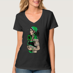 Mental Health Warrior Sunflower Women Mental Healt T-Shirt
