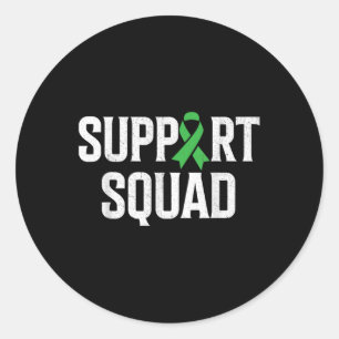 Mental Health Warrior Support Squad Mental Health Classic Round Sticker