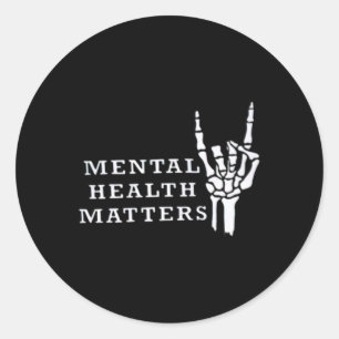 Mental Inspirational Health Problems Motivational  Classic Round Sticker
