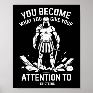 Mental Strength Quote Stoic Epictetus Men Premium Poster