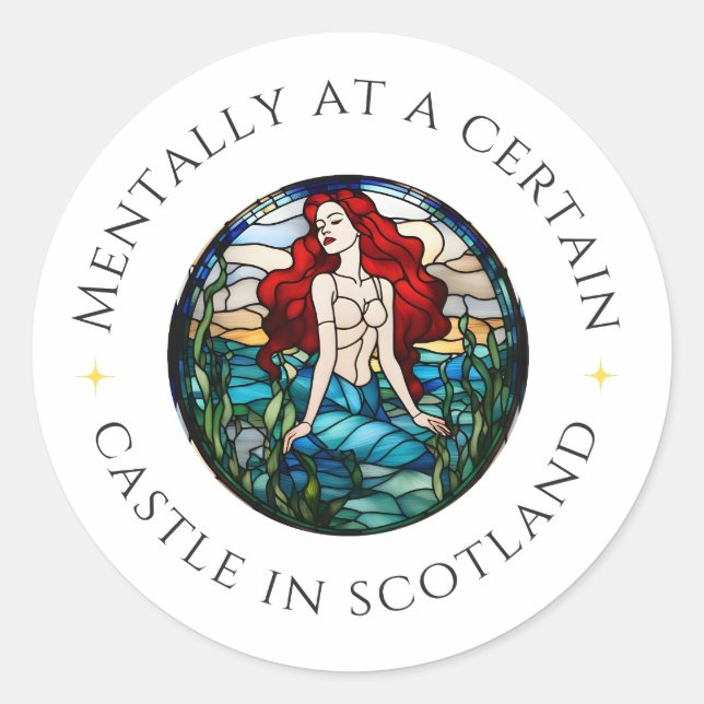 Mentally at a Certain Castle in Scotland | Sticker (Front)