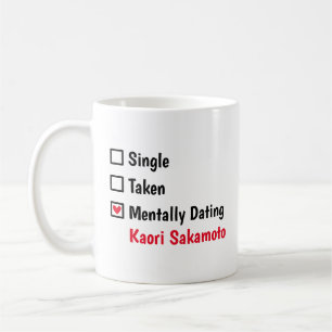 Mentally Dating Kaori Sakamoto Customise Status Coffee Mug