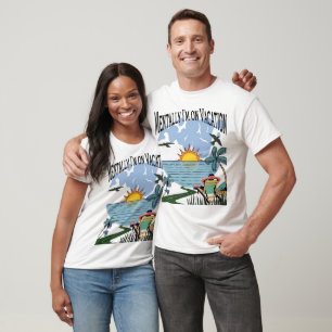 Mentally I’m on Vacation – Funny Aesthetic Escape  T-Shirt