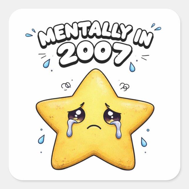 Mentally in 2007 Star Sticker (Front)