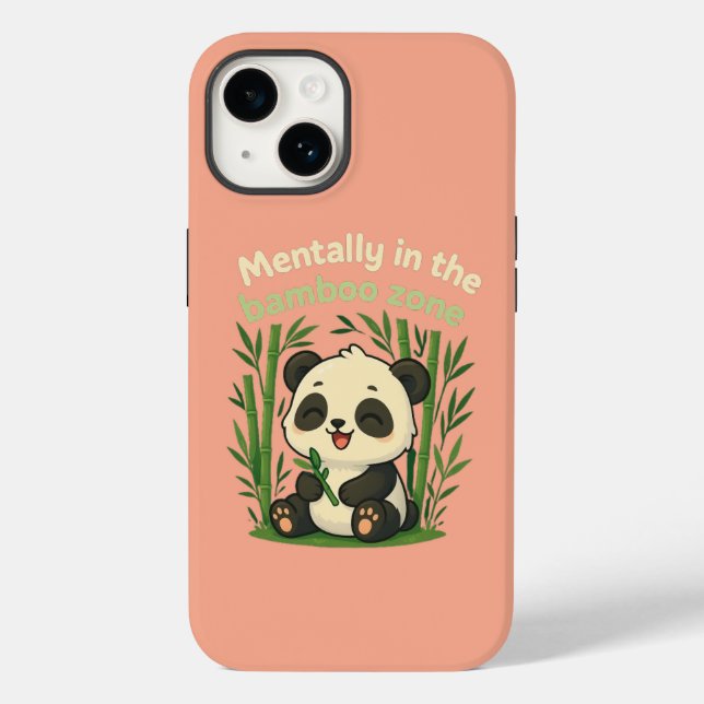 Mentally in the Bamboo Zone – Cute Panda iPhone Ca Case-Mate iPhone Case (Back)