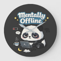 Mentally Offline Panda | Introvert Lo-Fi Aesthetic